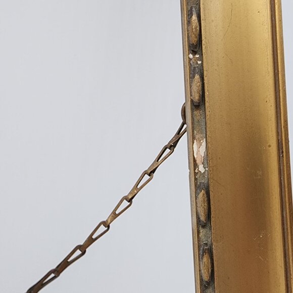 Art Deco Wood Picture Photo Frame Gesso AS IS 13.5"x18.75" VTG - Picture 9 of 15